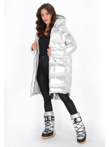 faina Women Coat in silver