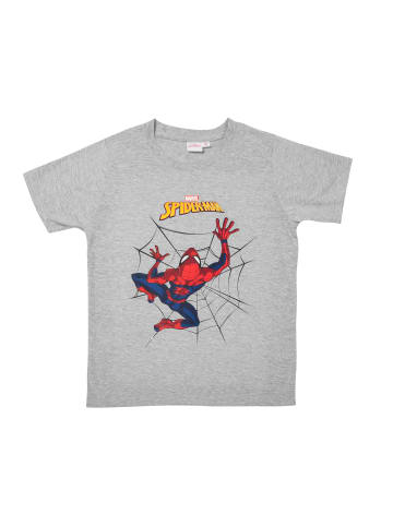 United Labels Marvel Spiderman Schlafanzug Pyjama Set Kurzarm Hose in blau/grau