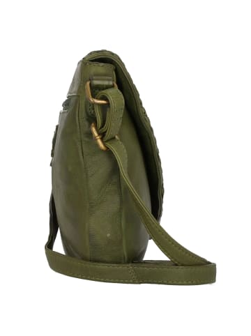 Greenland Nature Femi & Nine Umhängetasche Leder 24 cm in green