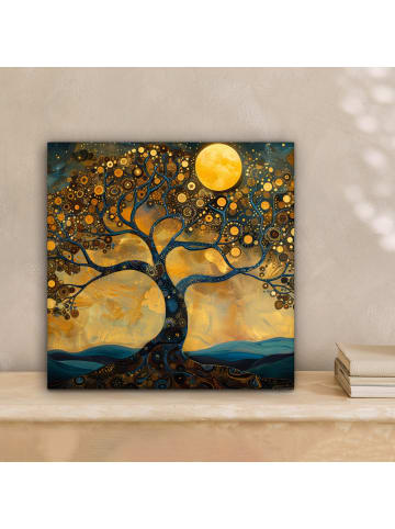 MuchoWow Leinwand Bilder Vollmond