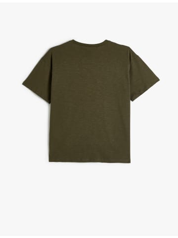 KOTON T-shirt in Khaki