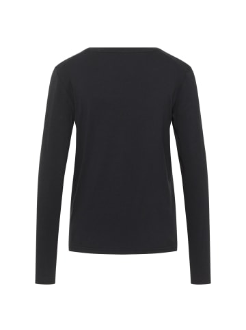 Mustang Longsleeve 1er Pack in Schwarz