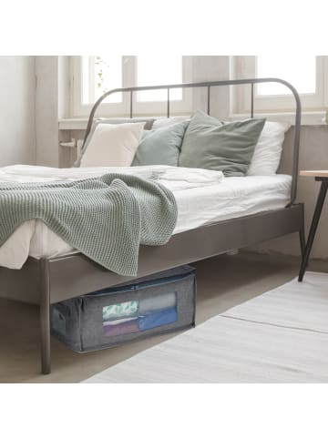 relaxdays 3x Aufbewahrungstasche in Grau - (B)45 x (H)20 x (T)30 cm