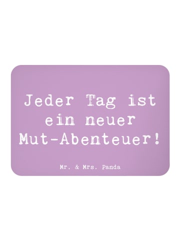 Mr. & Mrs. Panda Kühlschrankmagnet Spruch Angst überwinden Abent... in Lavendeltraum