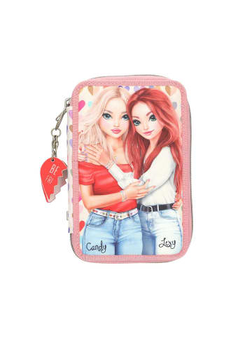 Depesche 2-Fach Federtasche HEART TO HEART TOPModel 5,5 x 12 x 19 cm rosa in rosa
