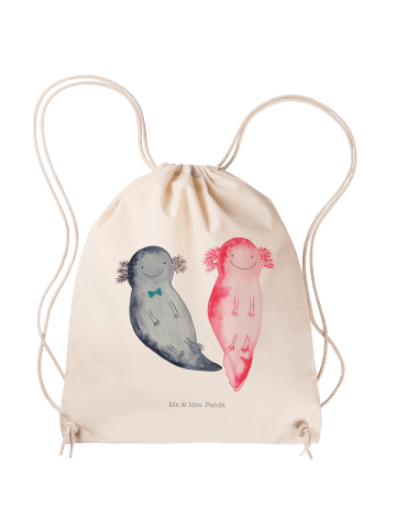 Mr. & Mrs. Panda Jutebeutel Axolotl Freundin ohne Spruch in Creme