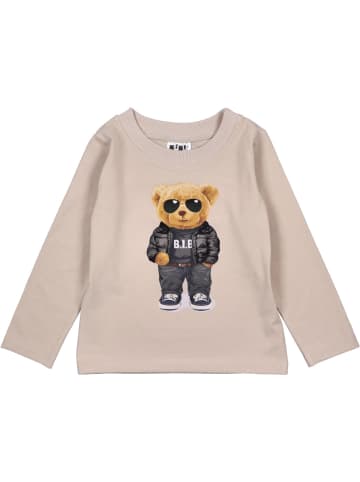 Nini Langarmshirt Teddybär in braun