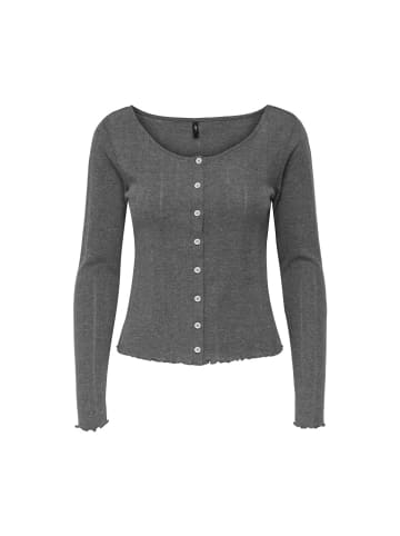 ONLY Langarmshirt in Dark Grey Melange
