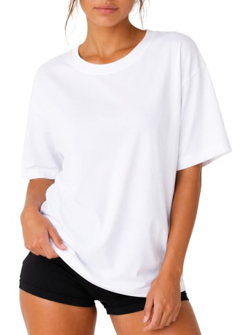 Reichstadt Reichstadt Regular Fit T-Shirt Damen Shoulder Drop 25RSW071 White XXL