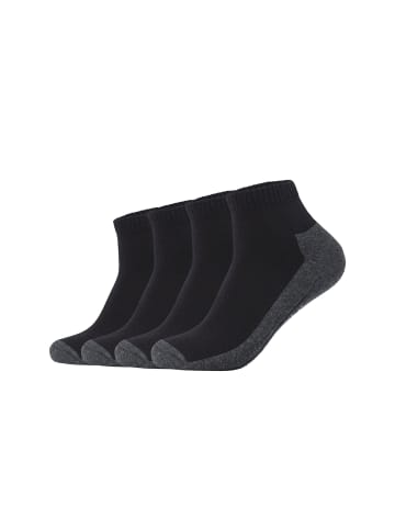 camano Kurzsocken bamboo pro tex 4er Pack black