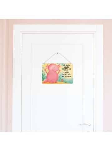 Mr. & Mrs. Panda Türschild Axolotl Hurra Design mit Spruch in Weiß