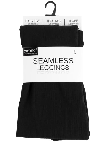 Yenita® Seamless Leggings in Schwarz