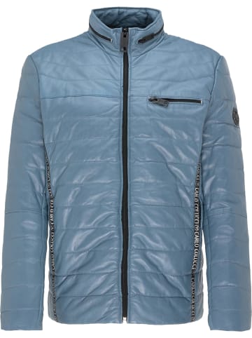 Carlo Colucci Lederjacke Gulf in Blau