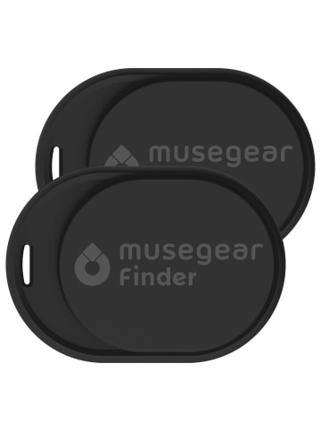 musegear Bluetooth-Schlüsselfinder "Finder mini" in schwarz - 2er Pack