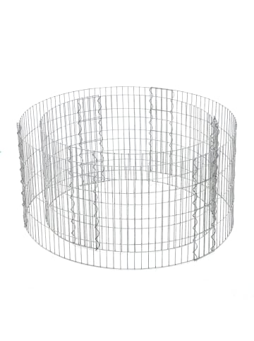 SONGMICS Gabione Patya in Silbern - (H)40 x (D)90 cm