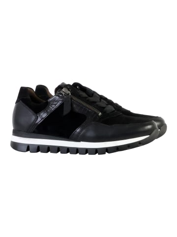 Gabor Low Sneaker aus Dream Snake Leder Schwarz