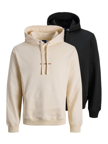 Jack & Jones Sweatshirt / Hoodie Norrebro in Schwarz / beige