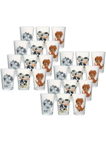 Ritzenhoff & Breker 24-tlg. Kindergläser Hoftiere in Bunt – 205 ml in bunt