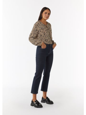 comma CI Bluse langarm in Braun-mehrfarbig