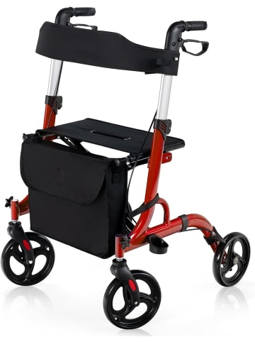 COSTWAY Rollator in Rot