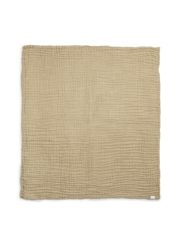 Elodie Details Crinkled Blanket - Pure Khaki in Beige 120 x 120cm