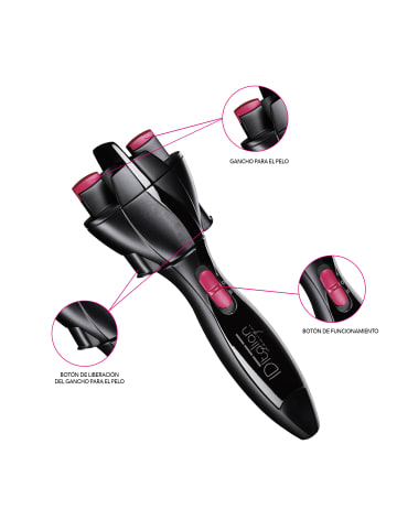 Italian Design Automatische Haarflechtmaschine Pro-Twist batteriebetrieben (2x AA)