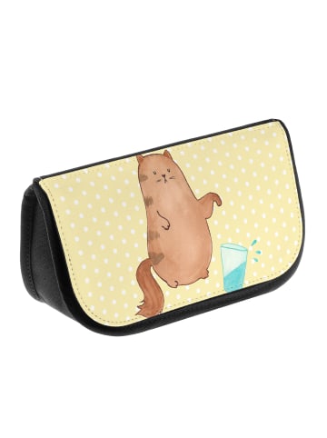 Mr. & Mrs. Panda Organizer Katze Wasserglas ohne Spruch in Gelb Pastell