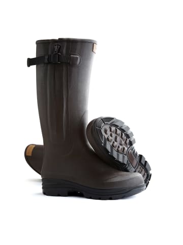 TRAVELIN' Broadford Rubberboot in Braun