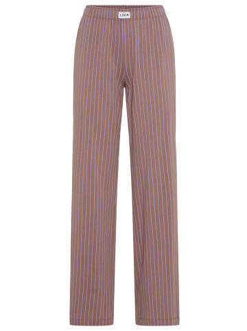 LSCN BY LASCANA Pyjamahose in braun-gestreift