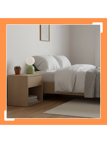 relaxdays Tischlampe in Grün/ Weiß - (H)21 x Ø 11 cm