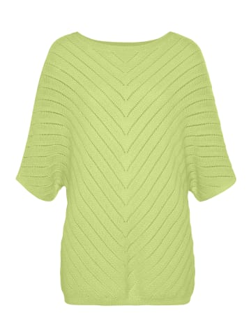 LASCANA Ajourpullover in limone