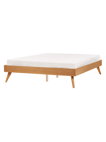Beliani 2-tlg Doppelbett BERRIC in Braun