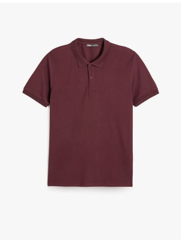 KOTON TSHIRT SS POLO in Bordo