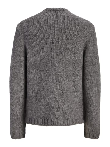 Jack & Jones Strickpullover in Dark Grey Melange