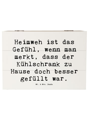 Mr. & Mrs. Panda holzschatulle Spruch Heimweh Kühlschrank mit Sp... in Weiß
