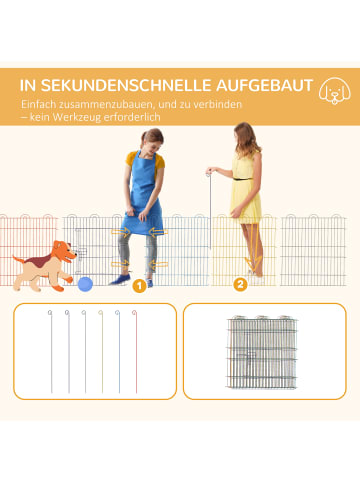 Pawhut Welpenauslauf Ø120 x 60H cm