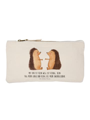 Mr. & Mrs. Panda Menschrmäppchen Igel Liebe mit Spruch in Weiß