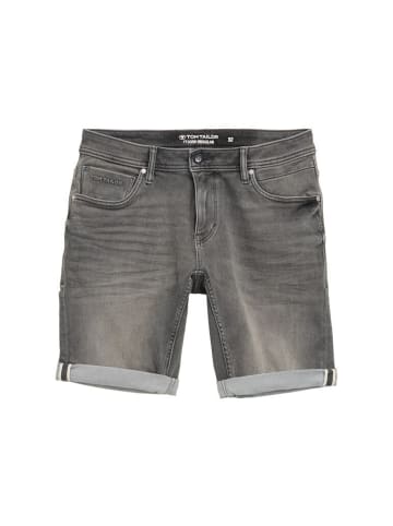 Tom Tailor Short in used light stone grey denim