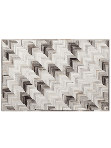 Beliani Kurzflor ARSUZ in Grau/Braun/Beige - (W) 140 x (H) 1 x (L) 200 cm