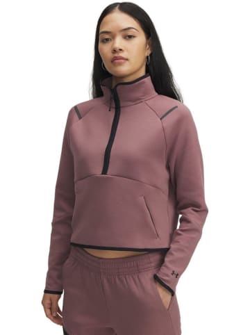 Under Armour Fleecejacke/Fleecepullover "Unstoppable Fleece Half-Zip" in Braun