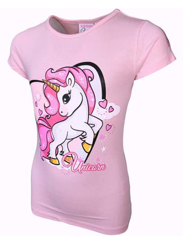 United Essentials T-Shirt Einhorn in Rosa