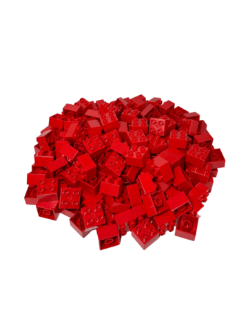 LEGO DUPLO® 2x2 Bausteine Rot 3437 - ab 18 Monaten in red