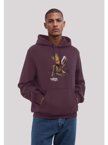 F4NT4STIC Hoodie Guardians Of The Galaxy Vol2 Groot Tape in maroon