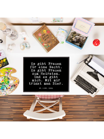 Mr. & Mrs. Panda Schreibunterlage Es gibt Frauen für... mit Spruch in Schwarz