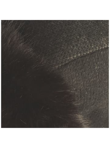 BREITER Pelzmütze in schwarz