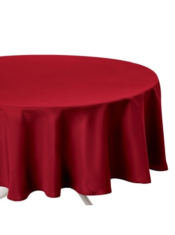 Atmosphera Créateur d'intérieur Tischdecke in Dunkelrot, Ø 180 cm