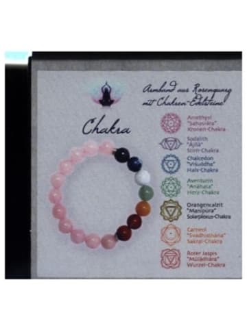 JOJO Handelsagentur Nonbook - Chakra Armband Rosenquarz in Geschenkbox