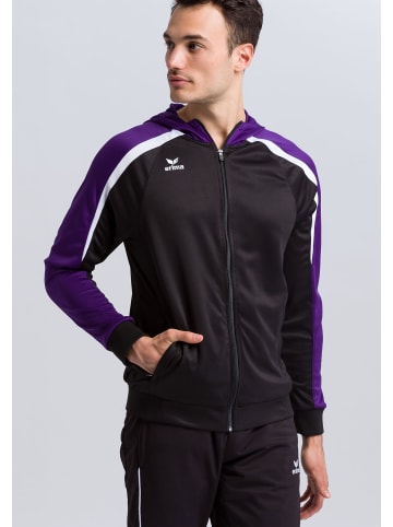 erima Liga 2.0 Trainingsjacke mit Kapuze in schwarz/violet/weiss