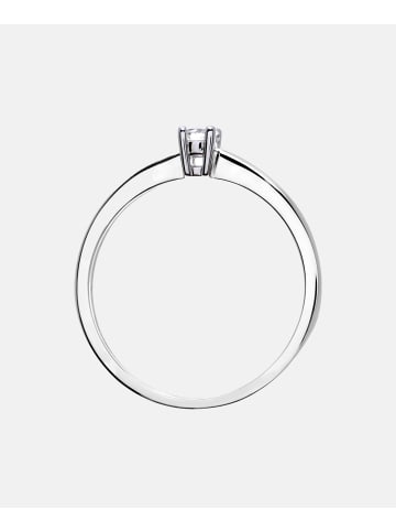 Diamant L'éternel Ring aus 375 Weißgold mit 0.1 Karat Diamant