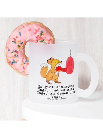 Mr. & Mrs. Panda Tasse Fuchs Boxen mit Spruch in Transparent